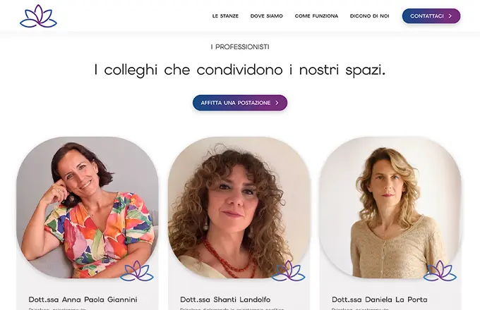Sito web e servizio fotografico per studio di psicologia 9 web design benessere roma