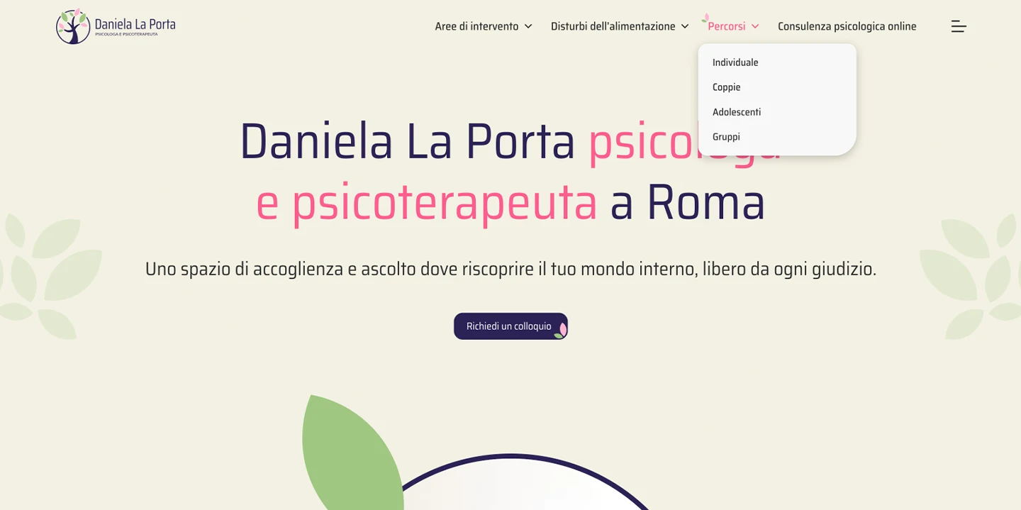 Design logo, photo shooting e sito web per psicologa 1 sviluppo sito web psicologia